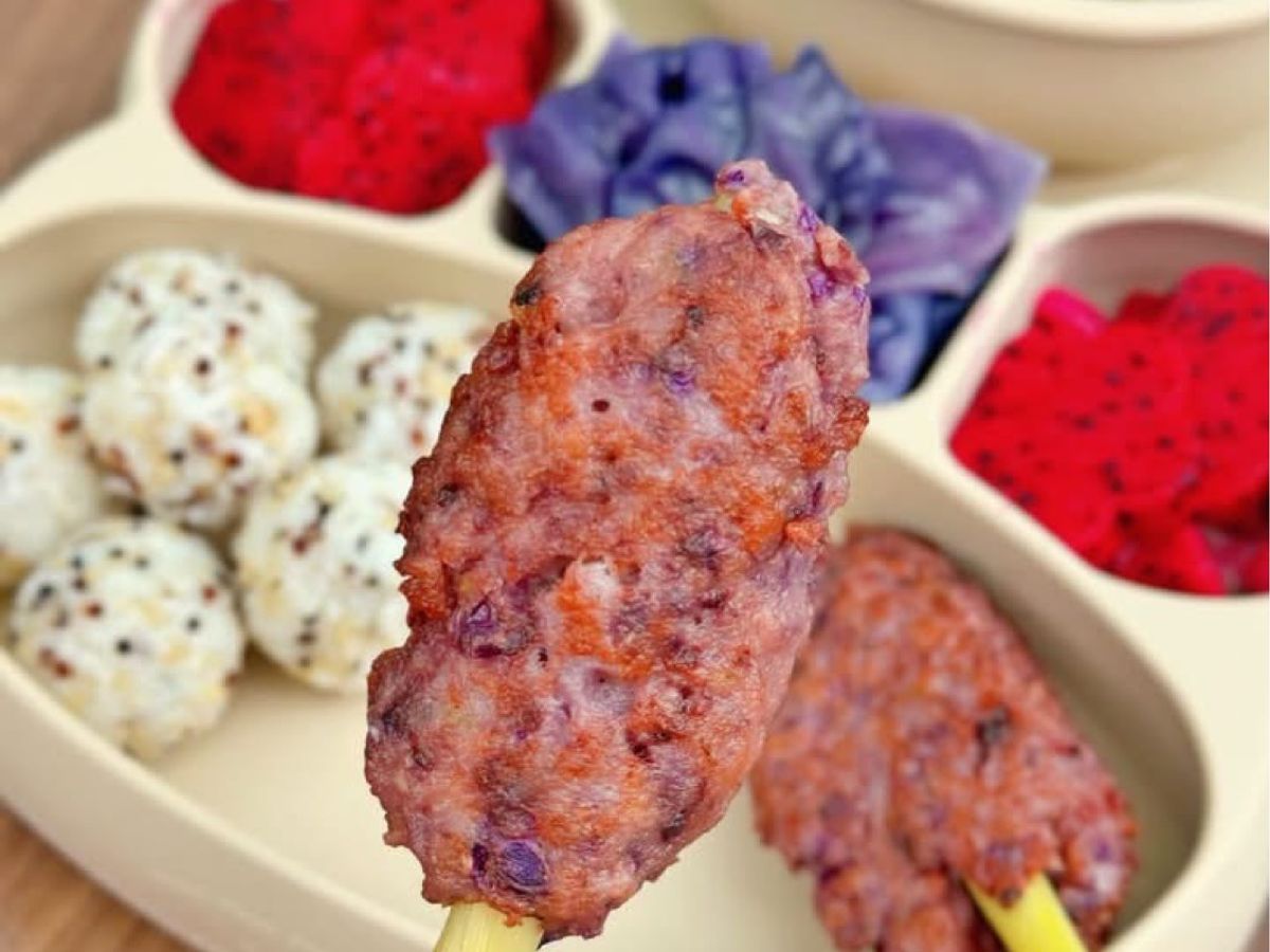 Chả Mực Bắp Cải Tím (Bé Ăn Dặm)