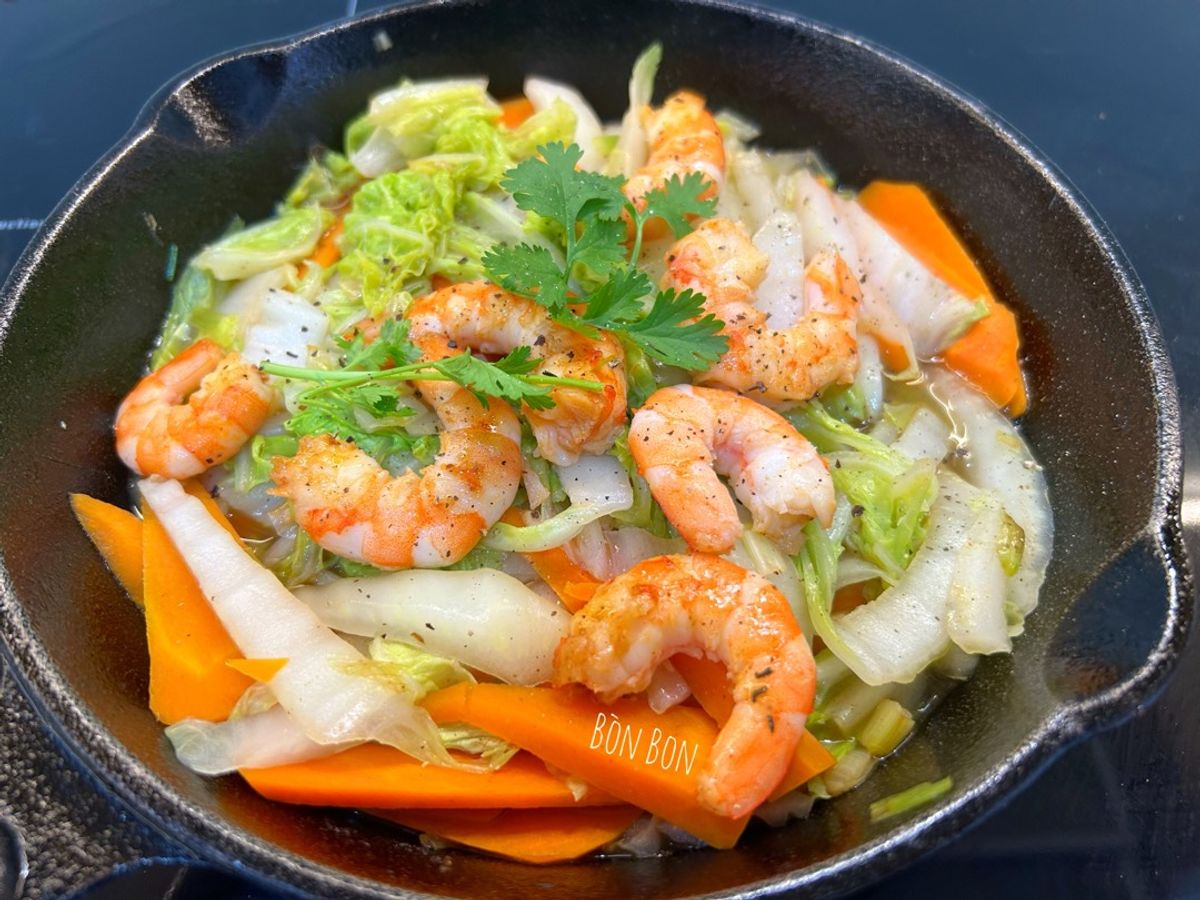 Tôm Nõn Xào Cải Thảo