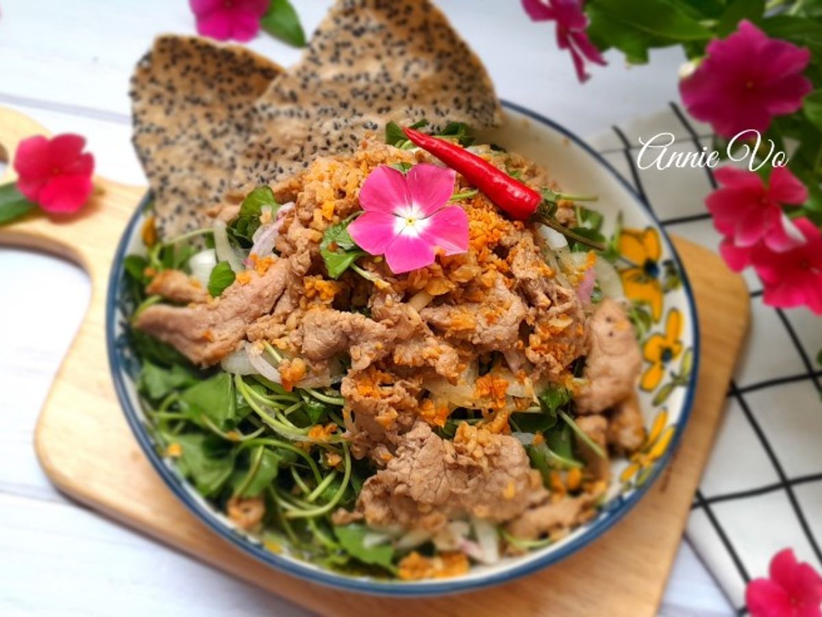 Gỏi bò rau má