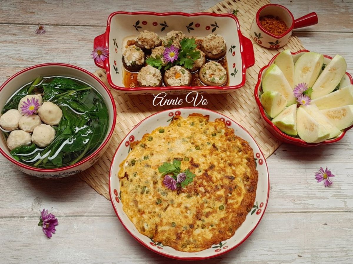 Mâm cơm thanh mát và ngon miệng