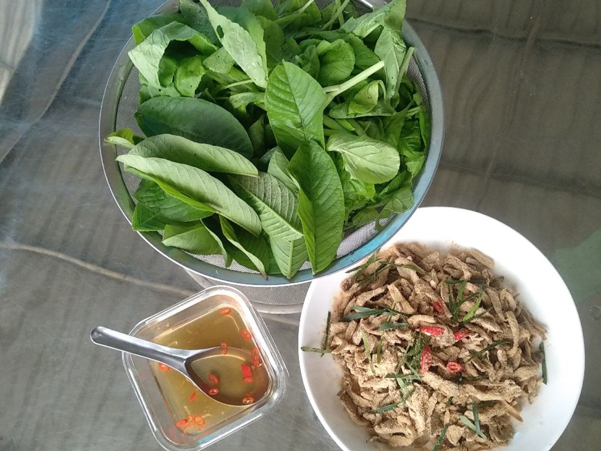 Nem chạo chay (nấm bào ngư)