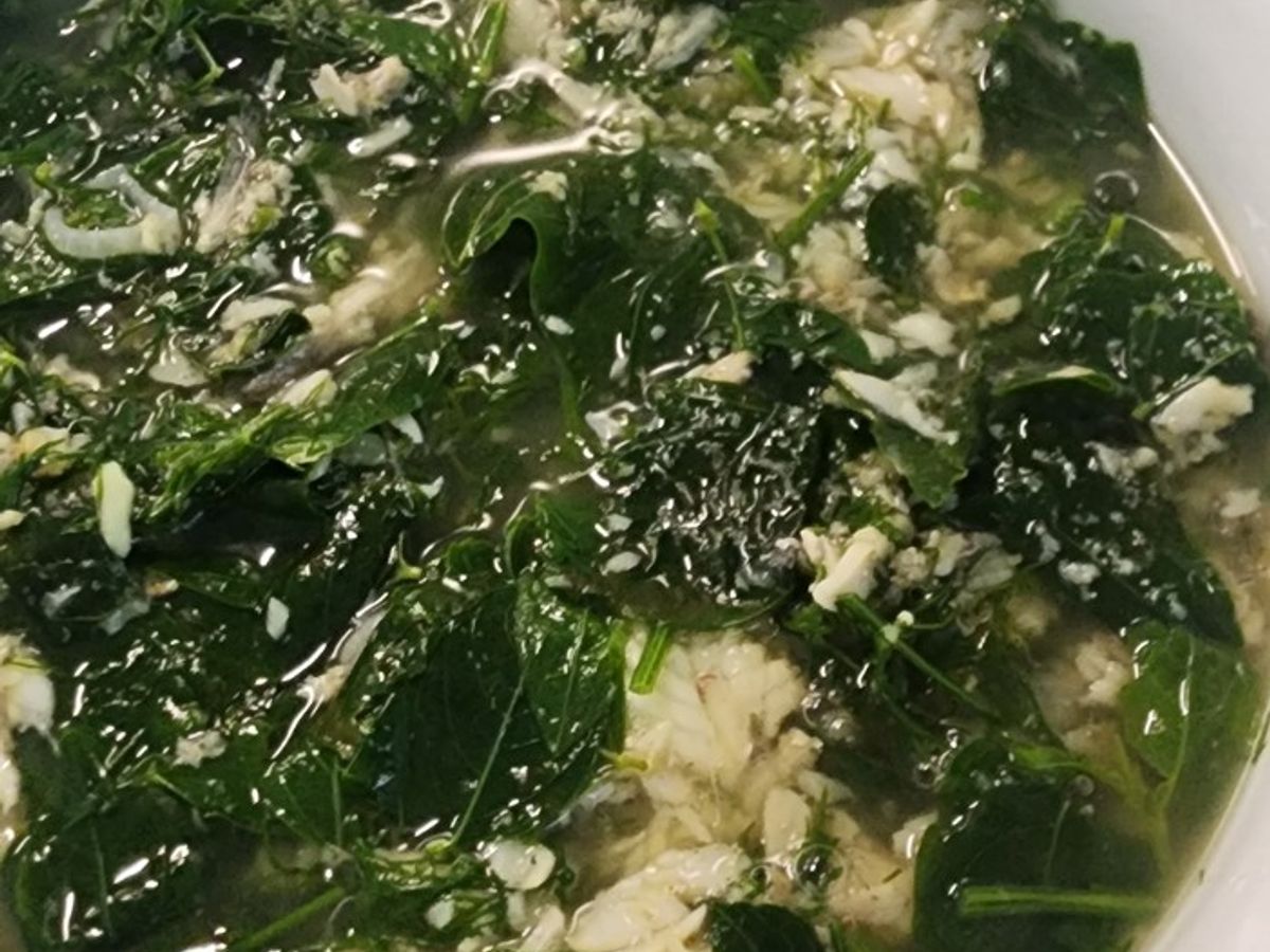 Cá khoai nấu rau ngót