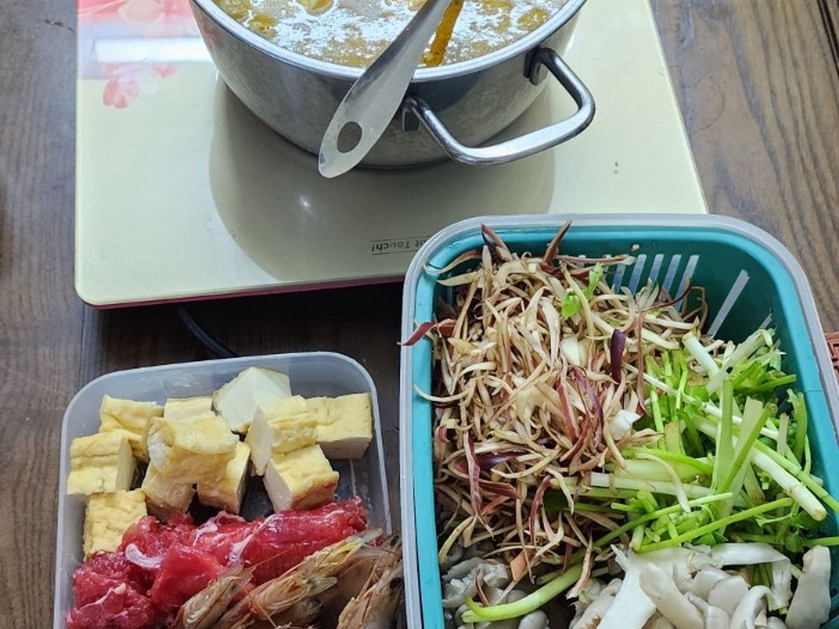 Lẩu riêu cua lông (cà ra) (công thức số 2)