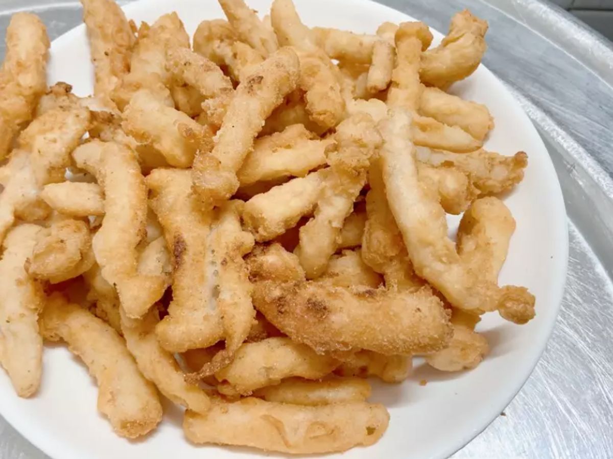 Nấm hải sản chiên giòn - món chay