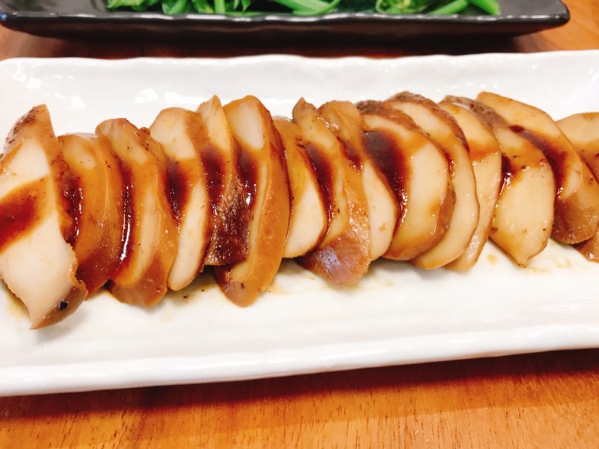 Nấm đùi gà om xốt tiêu đen