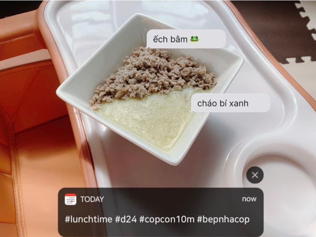 Cháo thịt ếch 🐸 bí xanh