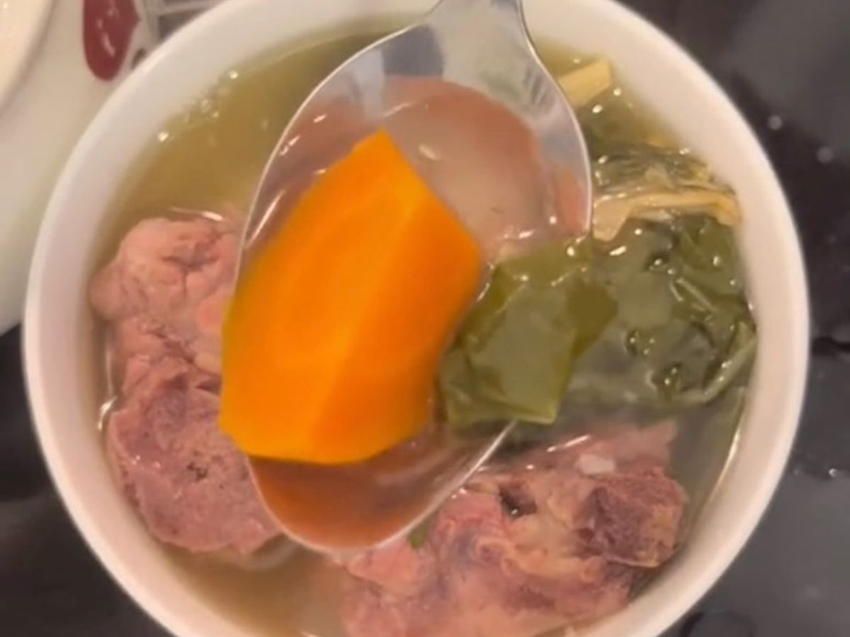 Canh cải khô sườn heo