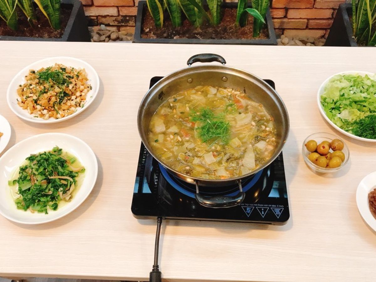 Mâm cơm chay thường ngày 6