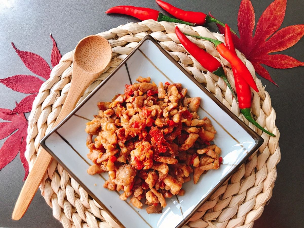 Thịt Băm Rang Tỏi Ớt