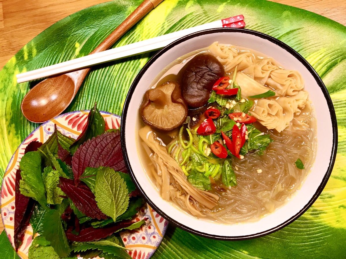 🌱 Miến Măng Nấm Hương Phù Trúc Chay (Vegan)