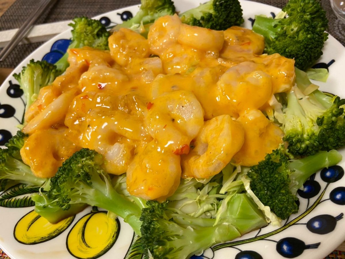 Tôm sốt mayo ớt ngọt | Shrimp with sweet chili mayo 🍤