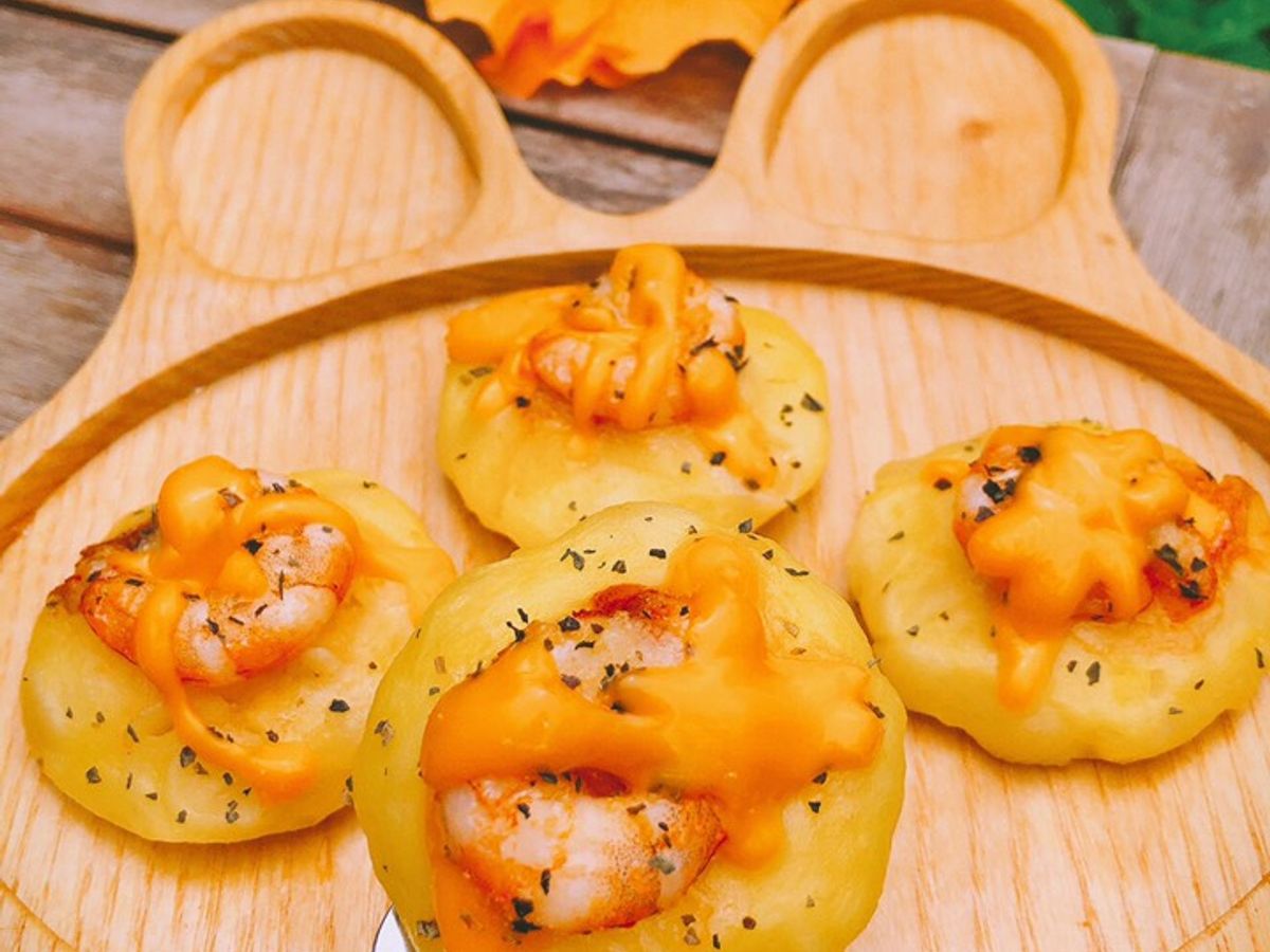 Khoai tây nướng tôm phômai (baby food)