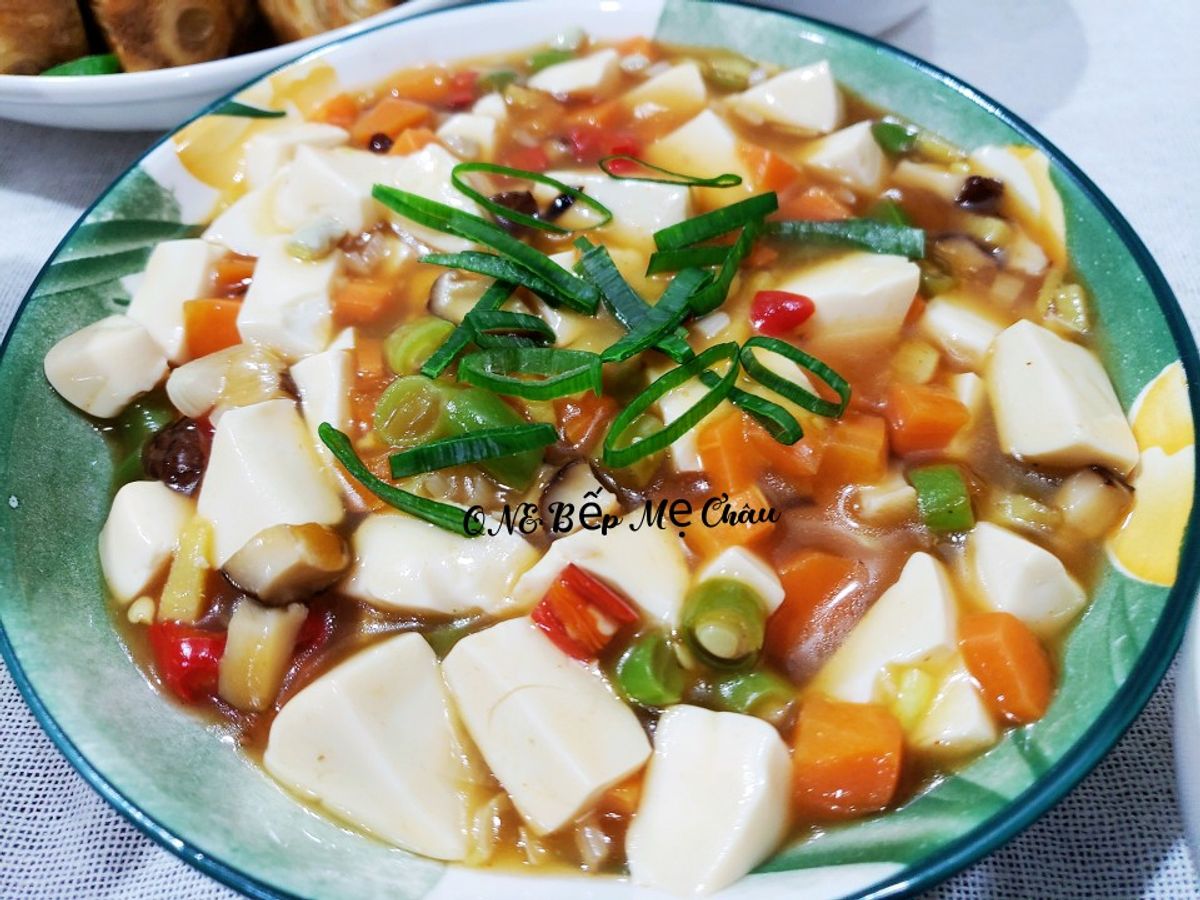 Đậu hũ tứ xuyên chay