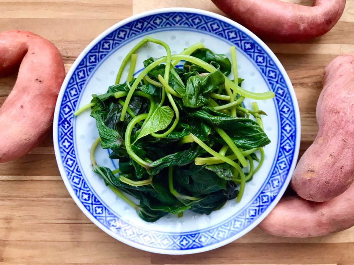 🌱 Rau Khoai Lang Luộc