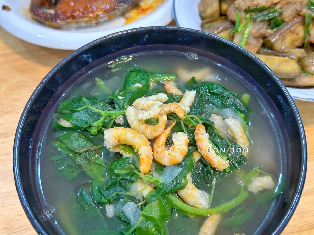 Canh Mồng Tơi Rau Dền Tôm Khô
